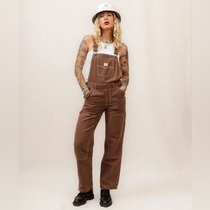 P&Co Albion Carpenter overalls - Washed Brown Size 4